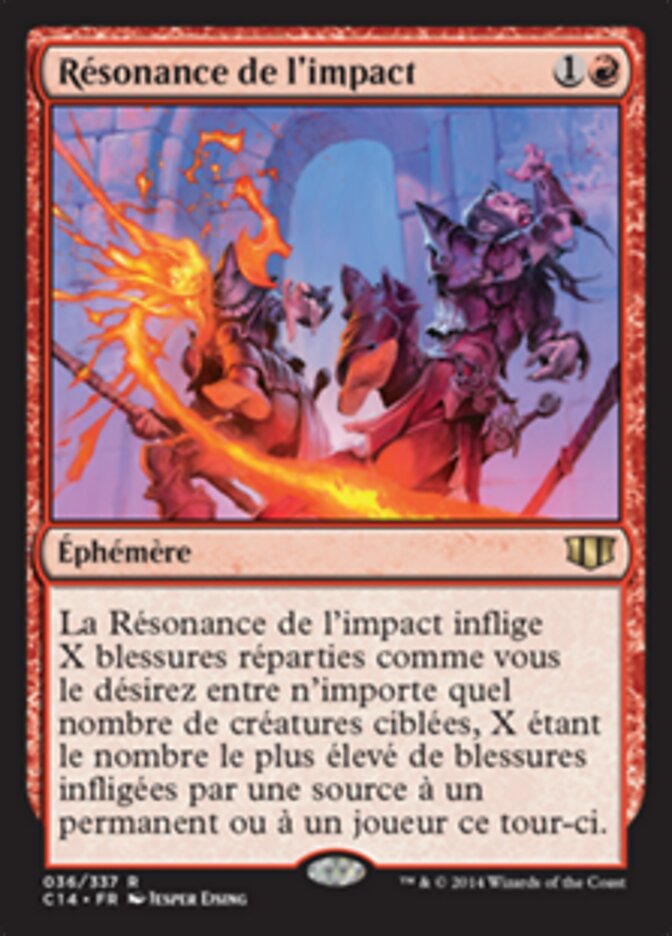 Résonance de l'impact