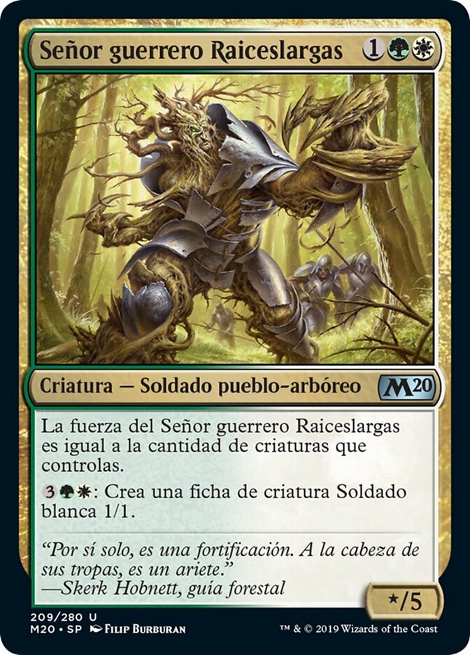 Señor guerrero Raiceslargas