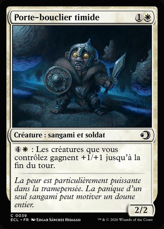 Porte-bouclier timide