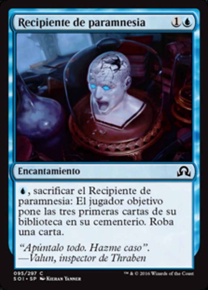 Recipiente de paramnesia