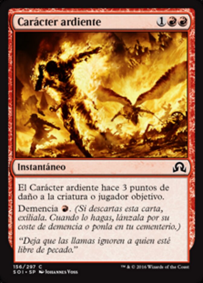 Carácter ardiente