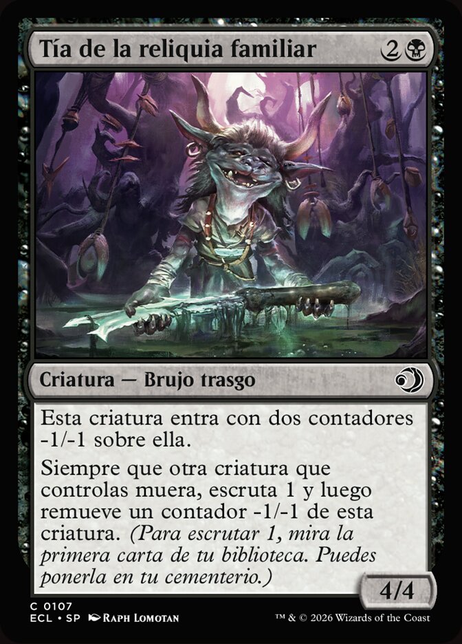 Tía de la reliquia familiar
