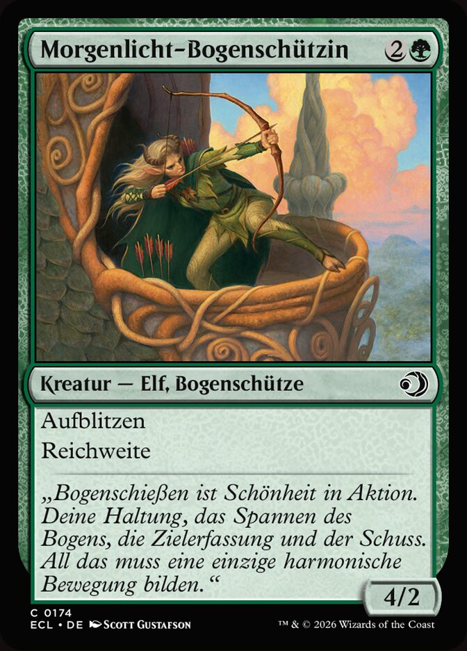 Morgenlicht-Bogenschützin