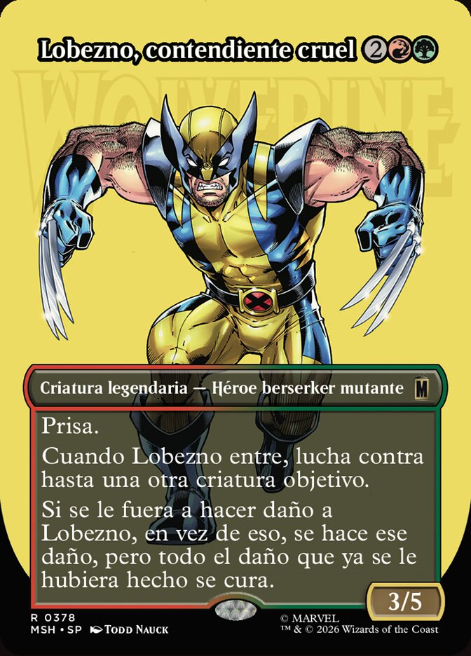 Lobezno, contendiente cruel