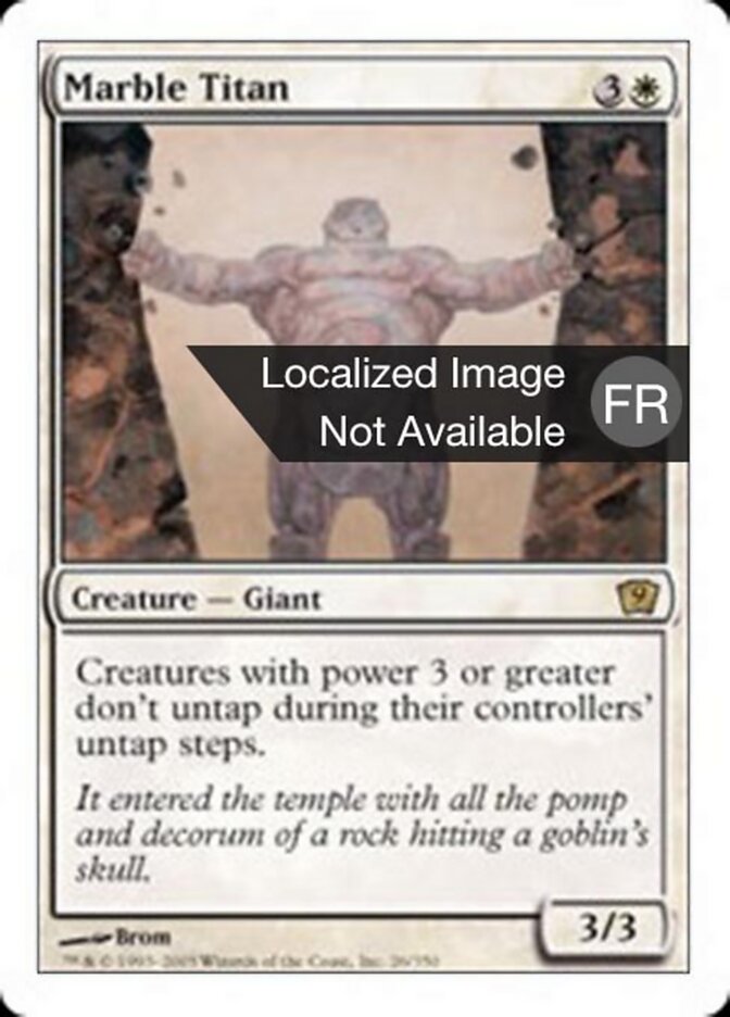 Titan de marbre