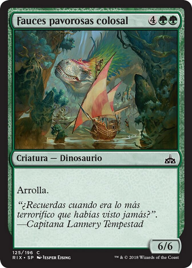 Fauces pavorosas colosal