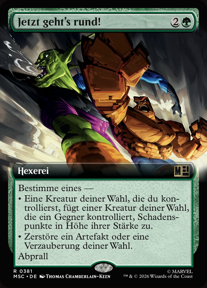 Jetzt geht's rund!