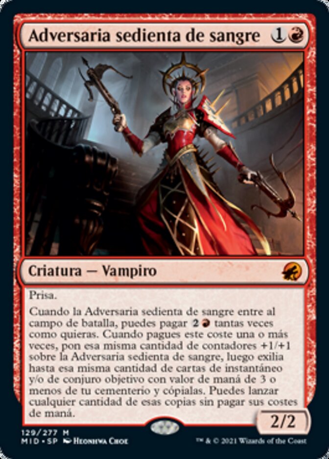 Adversaria sedienta de sangre