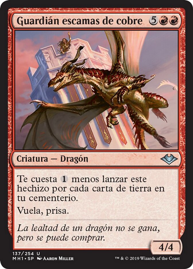 Guardián escamas de cobre