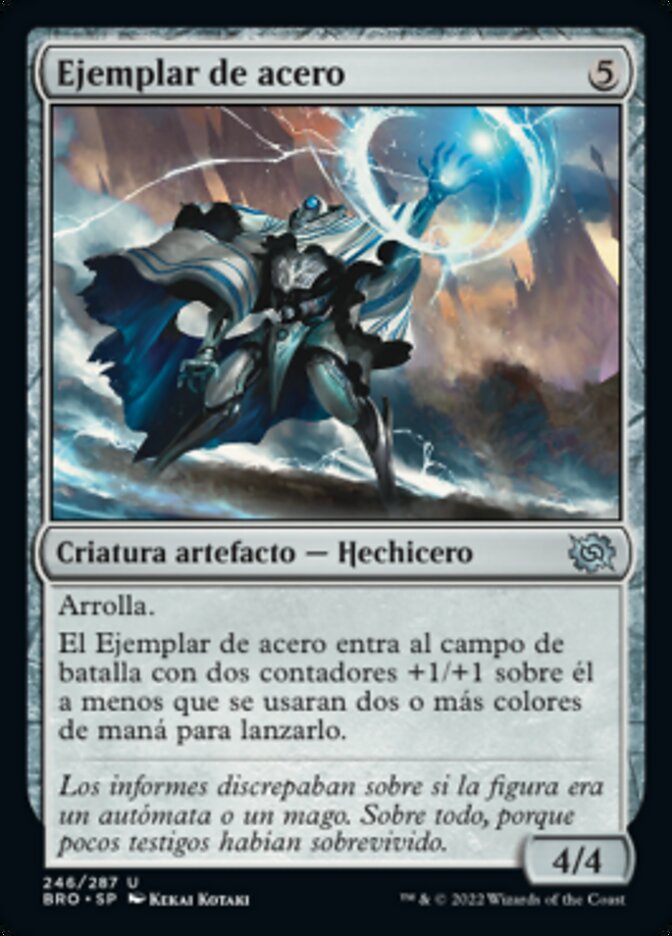 Ejemplar de acero