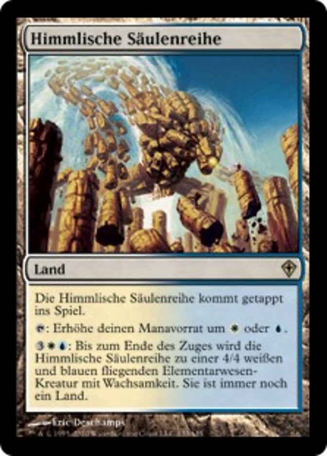Himmlische Säulenreihe