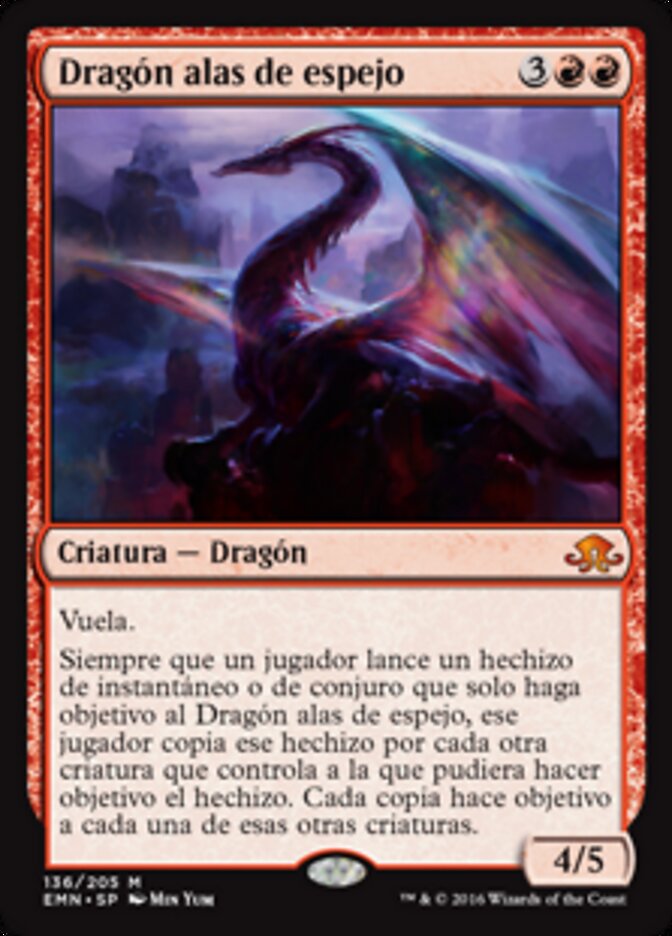 Dragón alas de espejo