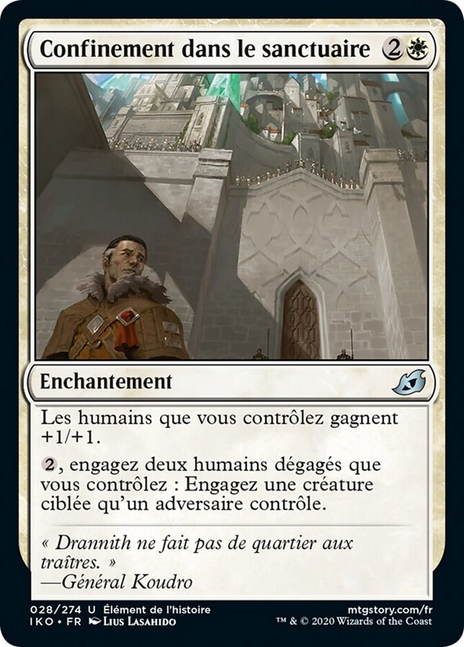 Confinement dans le sanctuaire