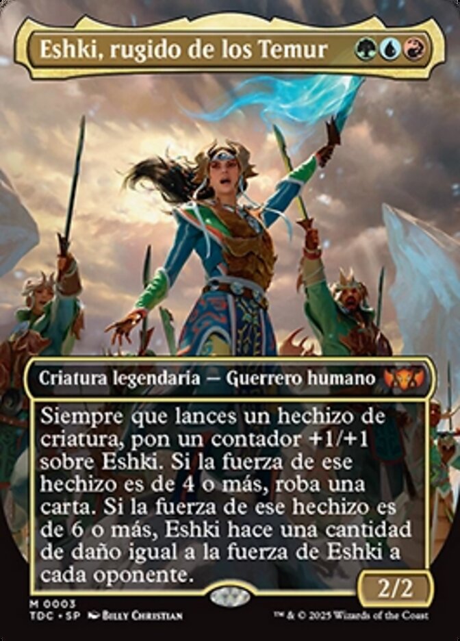 Eshki, rugido de los Temur