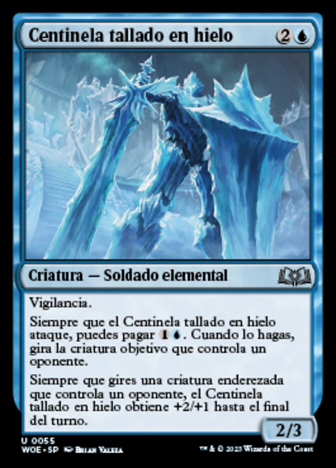 Centinela tallado en hielo