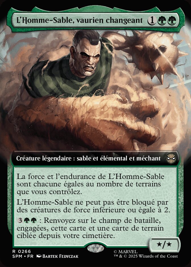 L'Homme-Sable, vaurien changeant