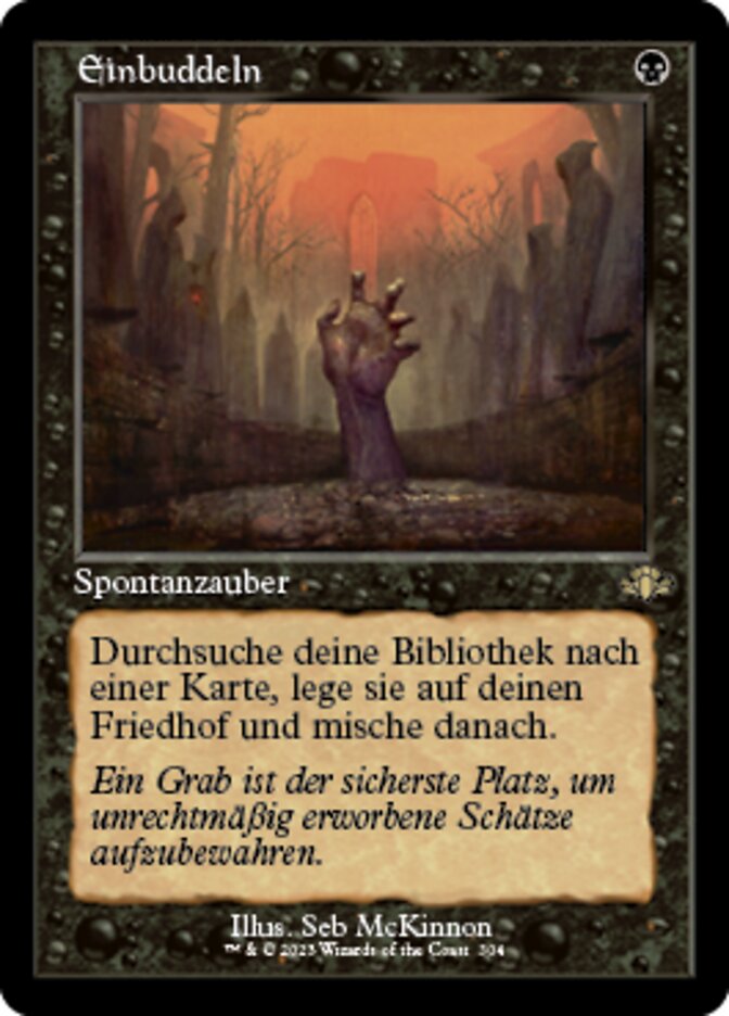 Einbuddeln