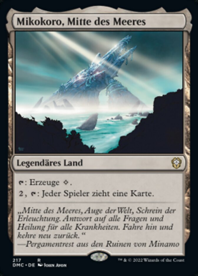 Mikokoro, Mitte des Meeres