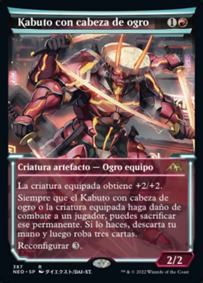 Kabuto con cabeza de ogro