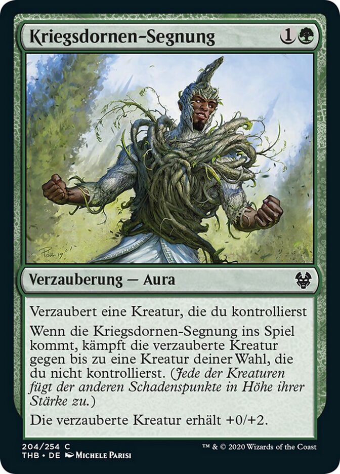 Kriegsdornen-Segnung
