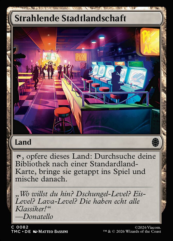 Strahlende Stadtlandschaft