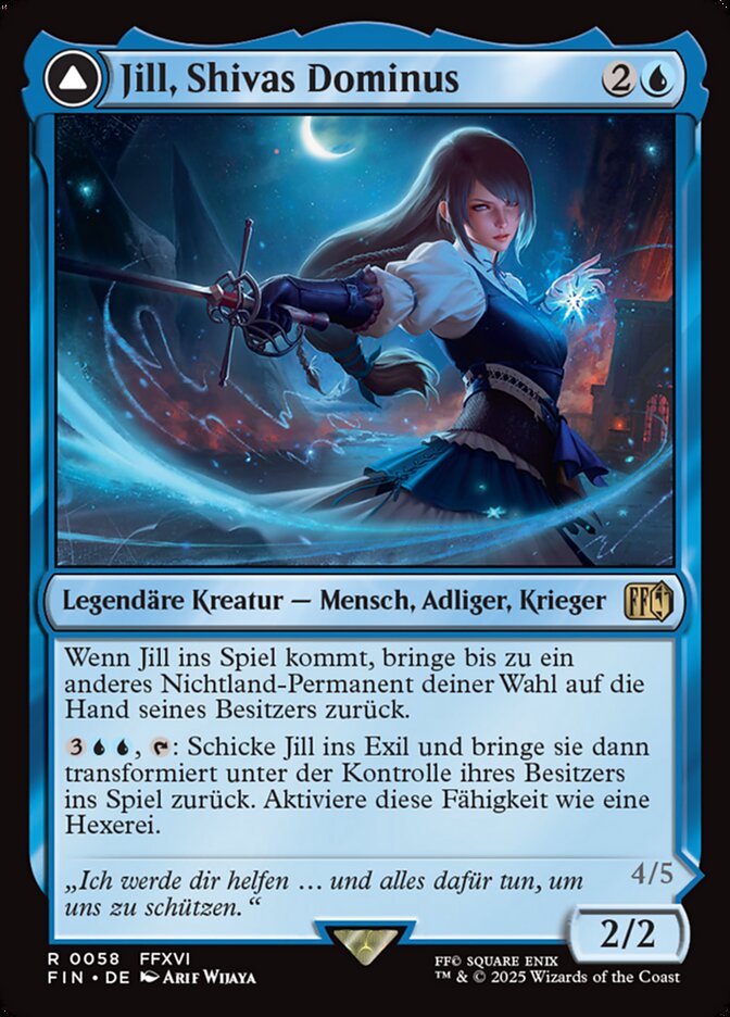 Jill, Shiva's Dominant // Shiva, Warden of Ice