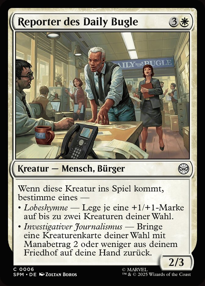 Reporter des Daily Bugle