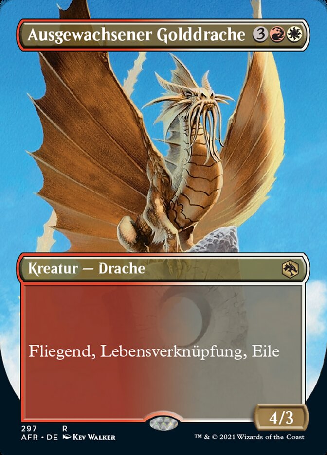Ausgewachsener Golddrache