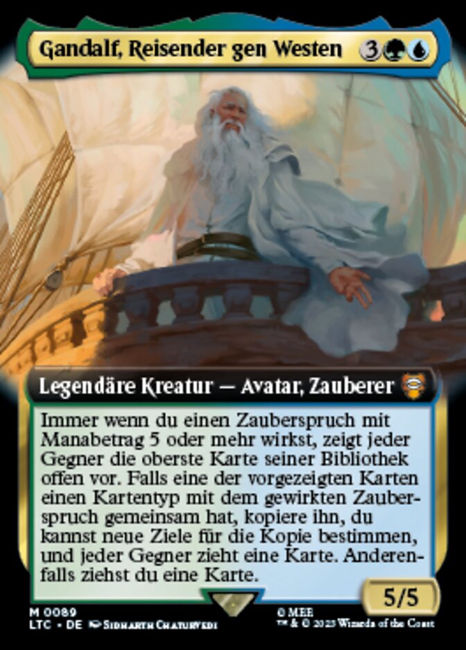 Gandalf, Reisender gen Westen