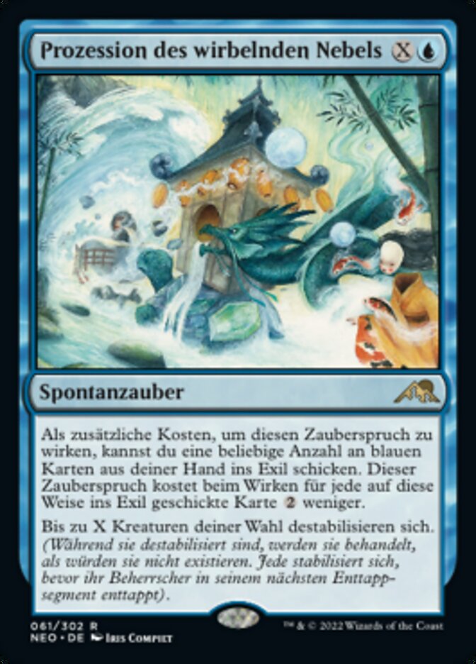 Prozession des wirbelnden Nebels
