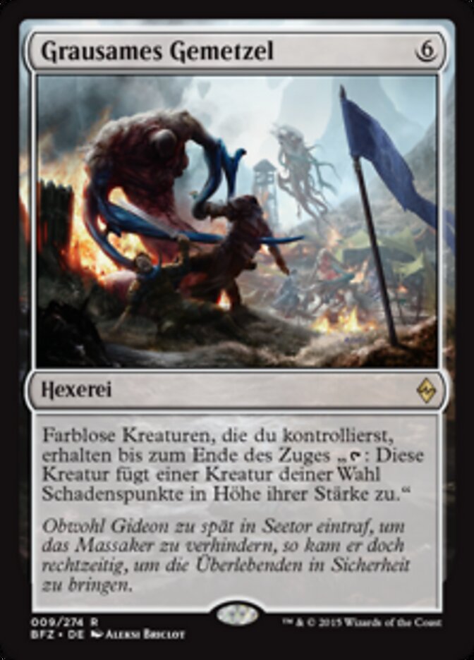 Grausames Gemetzel