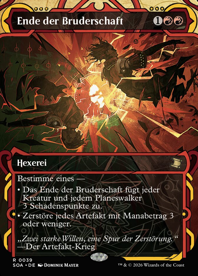 Ende der Bruderschaft