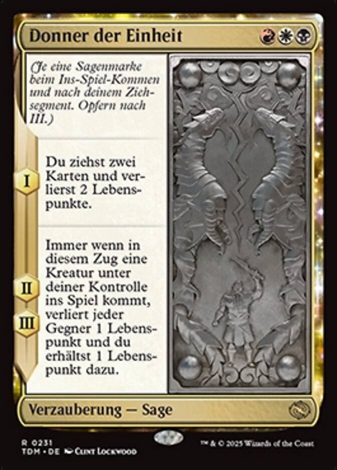 Donner der Einheit
