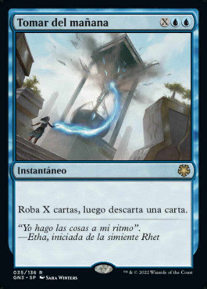 Tomar del mañana