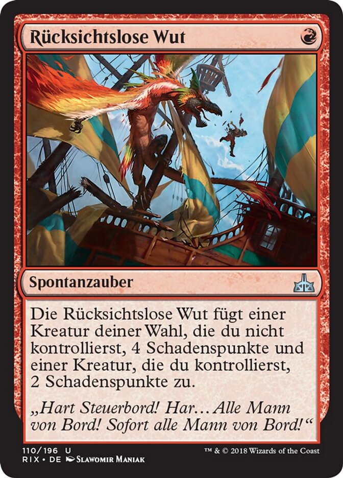 Rücksichtslose Wut