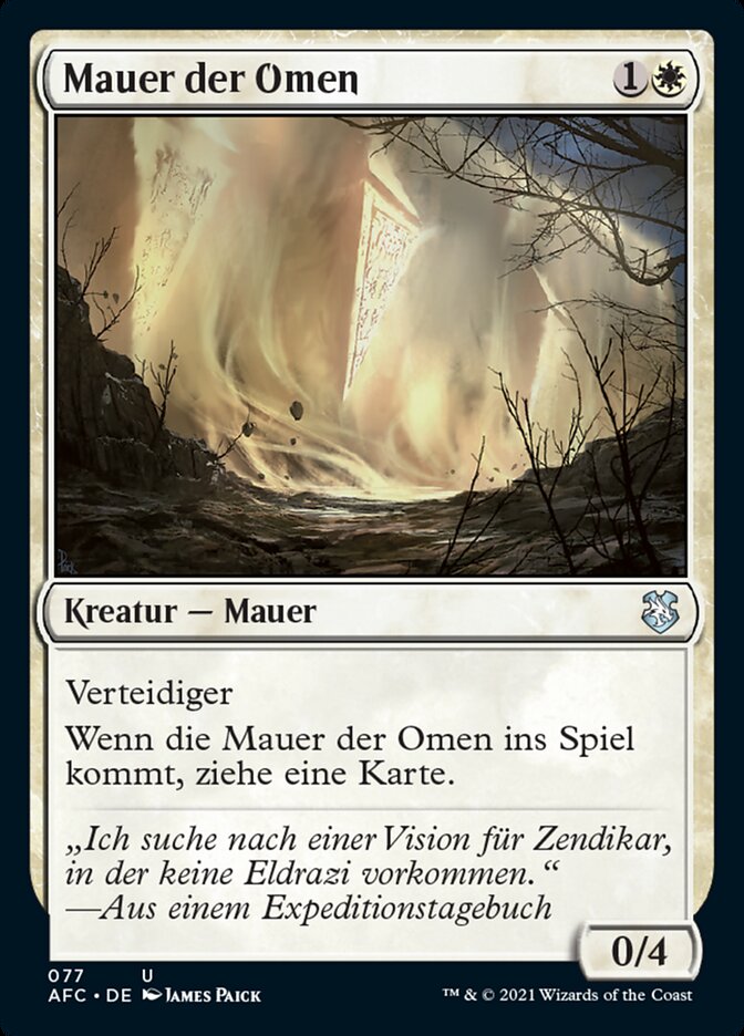 Mauer der Omen