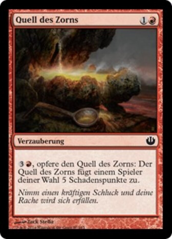 Quell des Zorns