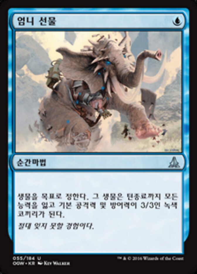 엄니 선물