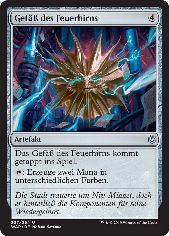 Gefäß des Feuerhirns