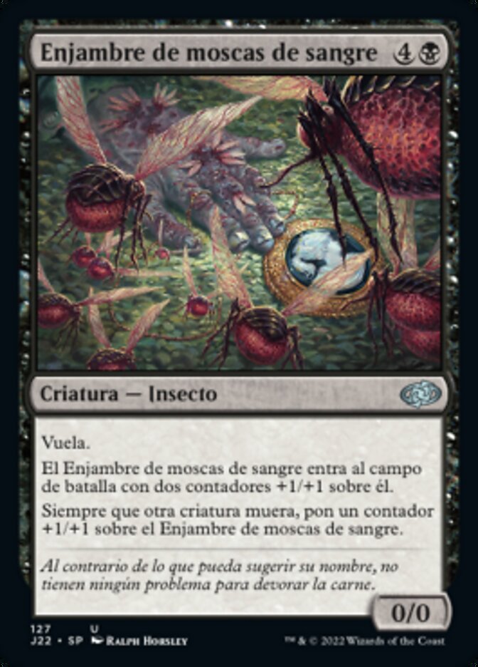 Enjambre de moscas de sangre