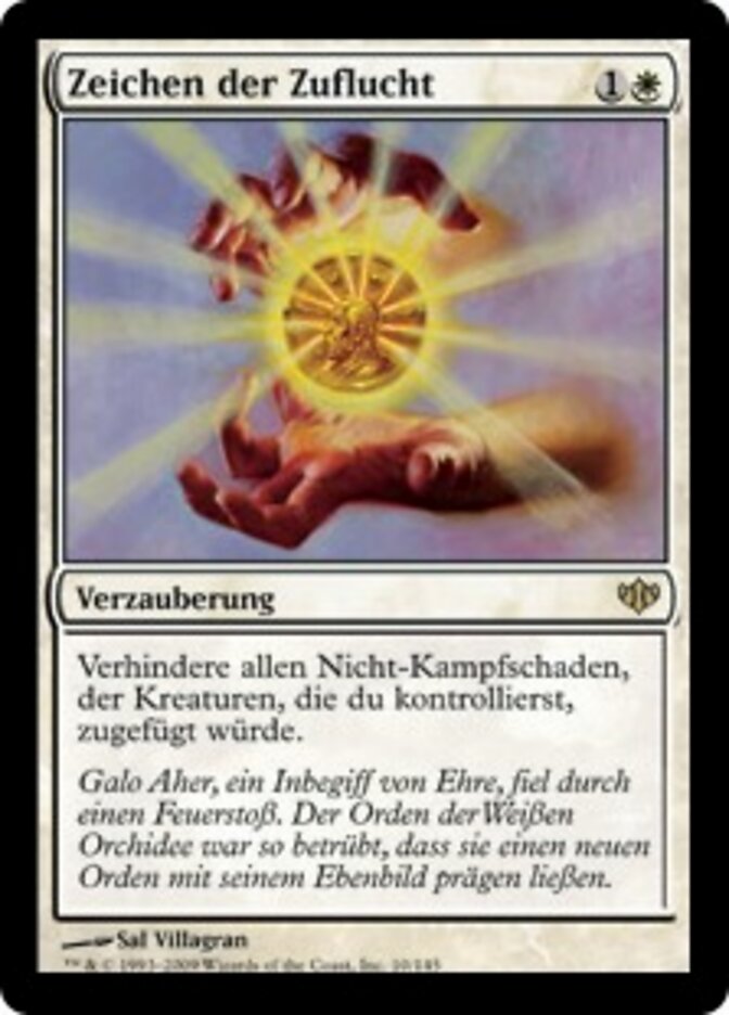 Zeichen der Zuflucht