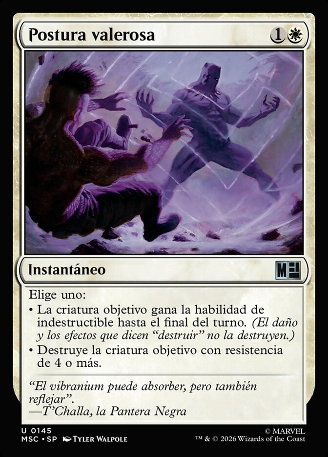 Postura valerosa