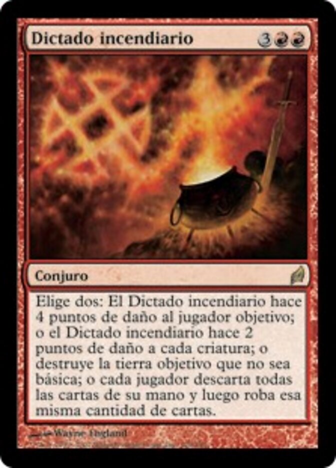 Dictado incendiario