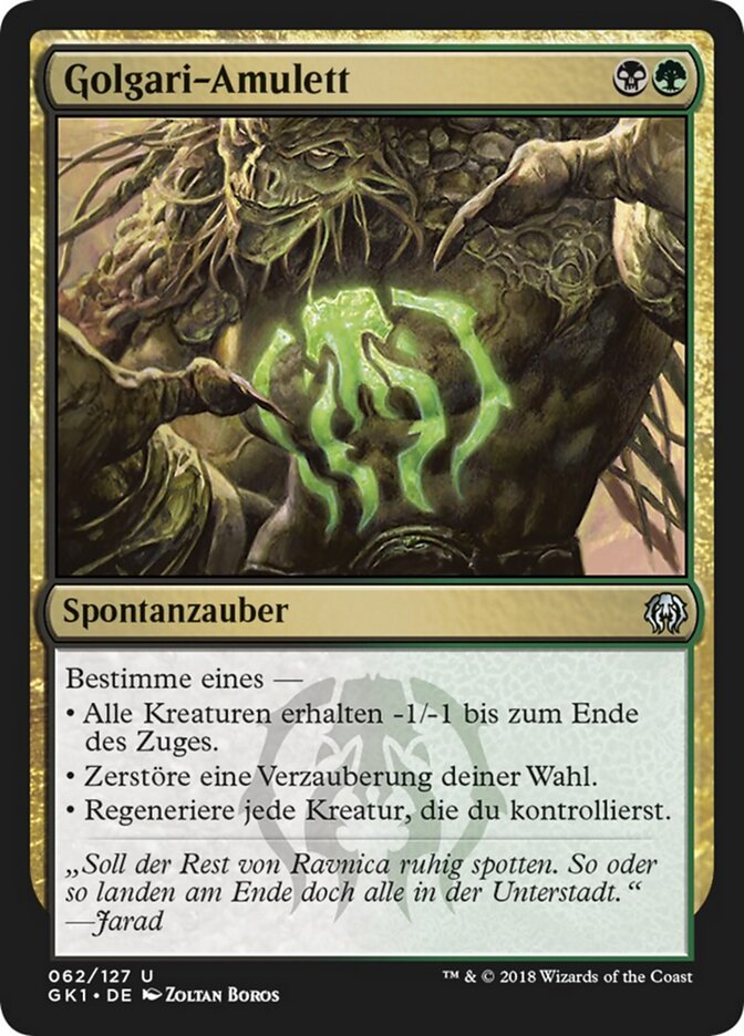 Golgari-Amulett