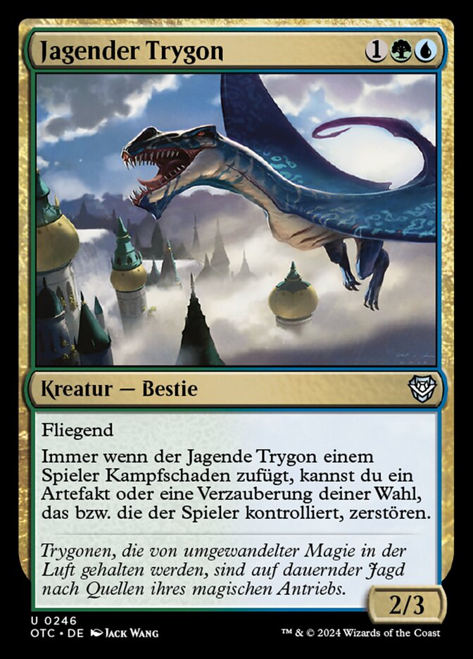 Jagender Trygon