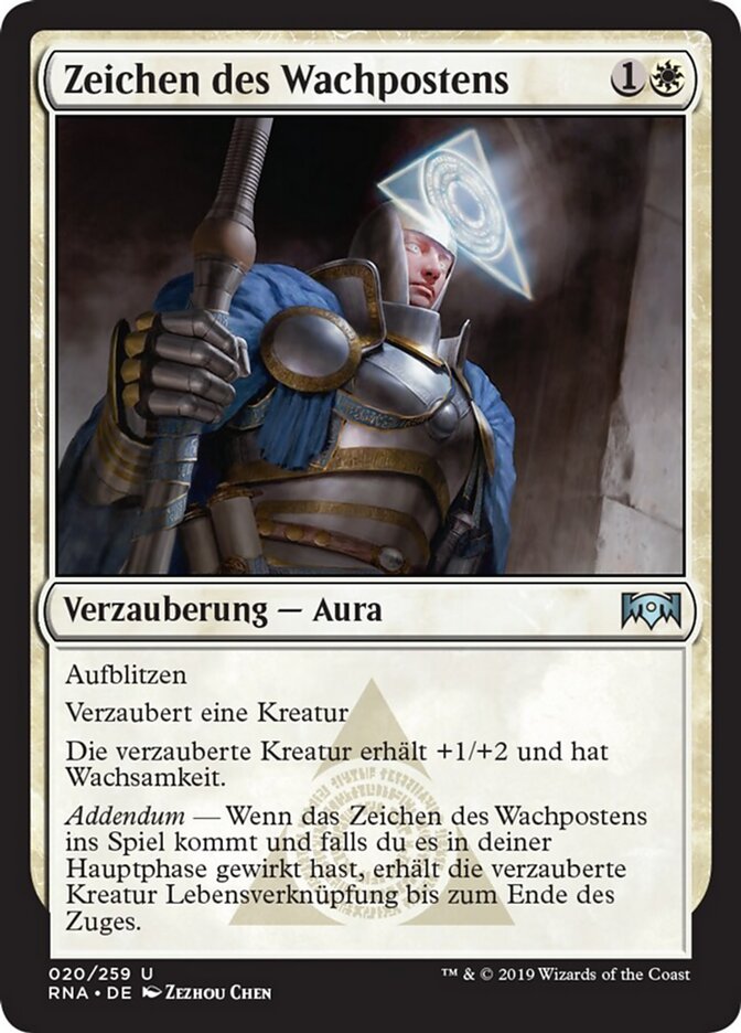 Zeichen des Wachpostens
