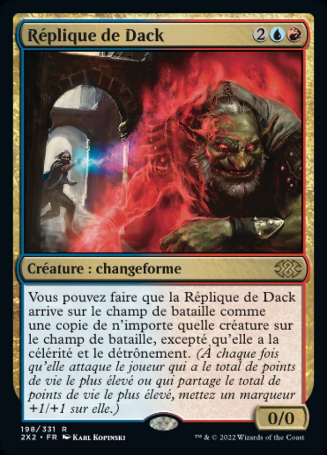 Réplique de Dack