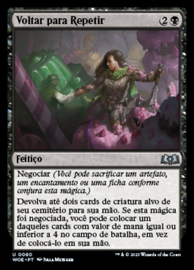 Voltar para Repetir