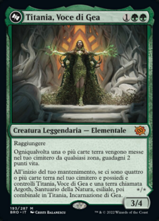 Titania, Voce di Gea
