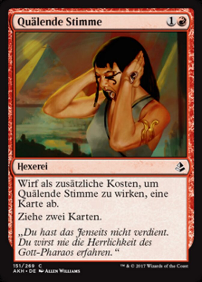 Quälende Stimme